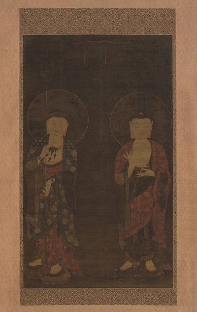 Amitabha and Kshitigarba by Unbekannt