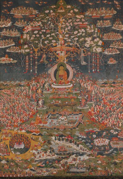 Amitabha, the Buddha of the Western Pure Land (Sukhavati) by Unbekannt