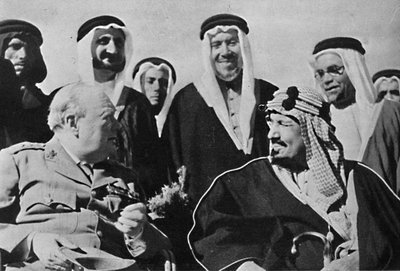 King Ibn Saud of Saudi Arabia, 1945 by Unbekannt