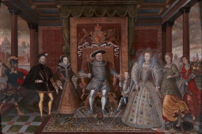 An Allegory of the Tudor Succession: The Family of Henry VIII by Unbekannt