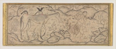 An Emaciated Horse Led by His Master, late 16th century by Unbekannt