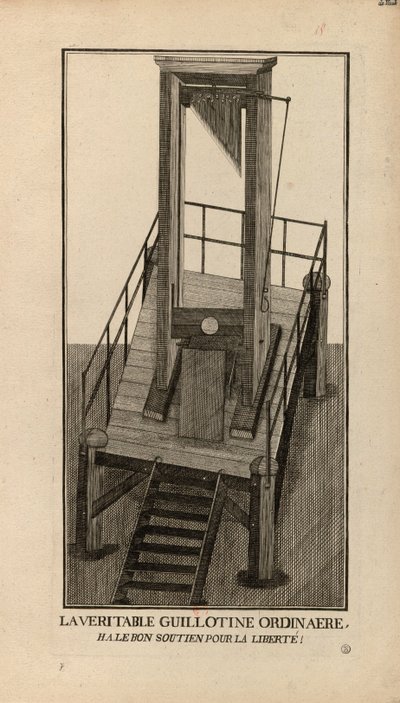 An Ordinary Guillotine. Ha, the Good Support for Liberty! by Unbekannt