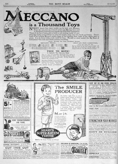 An Advertising Page in The Boys Realm, Christmas 1921 by Unbekannt