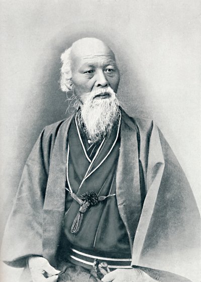 An Aged Japanese Doctor in Full Dress Costume, 1902 by Unbekannt