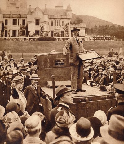 An Auction for Charity at Balmoral, 1930s by Unbekannt