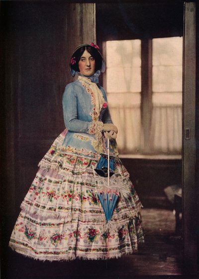 An Embroidered Coat, with a Lovely Silk Gauze Skirt. In Fashion Between 1850 and 1860, c1913 by Unbekannt