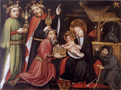 Adoration of the Kings (unknown master, around 1400) by Unbekannt