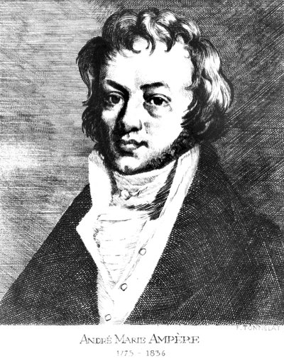 Andre-Marie Ampere, French physicist and mathematician, c 1810 by Unbekannt