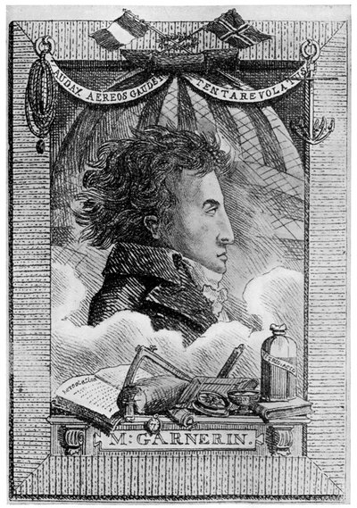 Andre Jacques Garnerin, French aeronaut and the first parachutist by Unbekannt