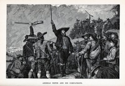 Andreas Hofer and his Compatriots, 1882 by Unbekannt