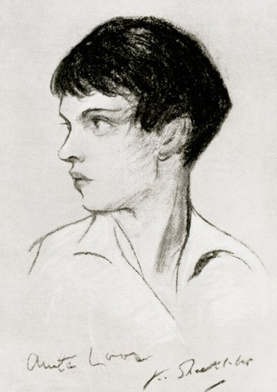 Anita Loos 1888-1981, American screenwriter, playwright and author, early 20th century by Unbekannt