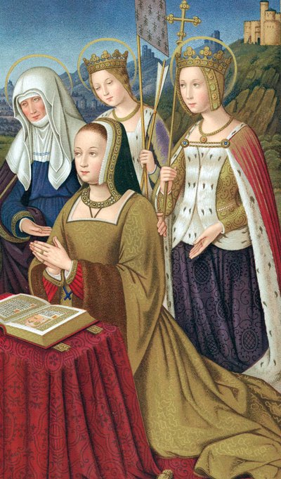 Anne of Brittany, Duchess of Brittany and Queen of France by Unbekannt
