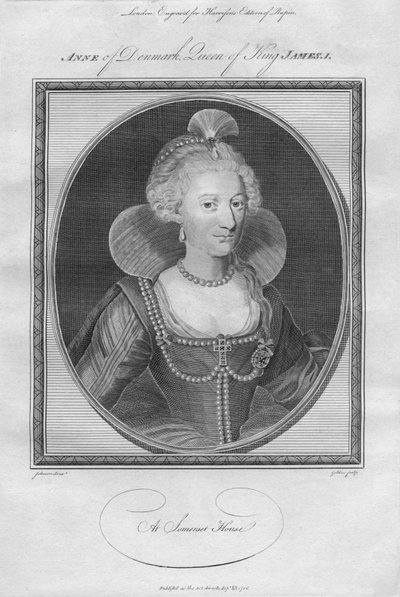 Anne of Denmark, Queen of King James I, 1786 by Unbekannt