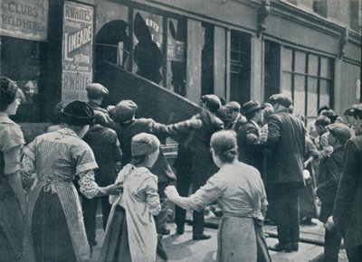 Anti-German Rioting in London: A Crowd Breaking in the Windows of a German Shop by Unbekannt
