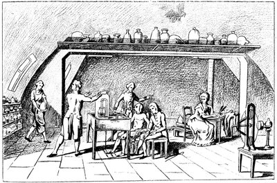 Antoine Laurent Lavoisier, 18th Century French Chemist, Investigating Respiration by Unbekannt