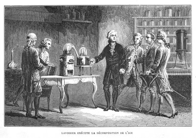 Antoine Laurent Lavoisier, French Chemist, Demonstrating His Discovery of Oxygen by Unbekannt