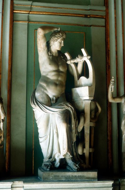 Apollo with lyre by Unbekannt