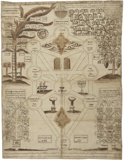 Arbor Cabalistica Kabbalistic Tree, ca 1625 by Unbekannt