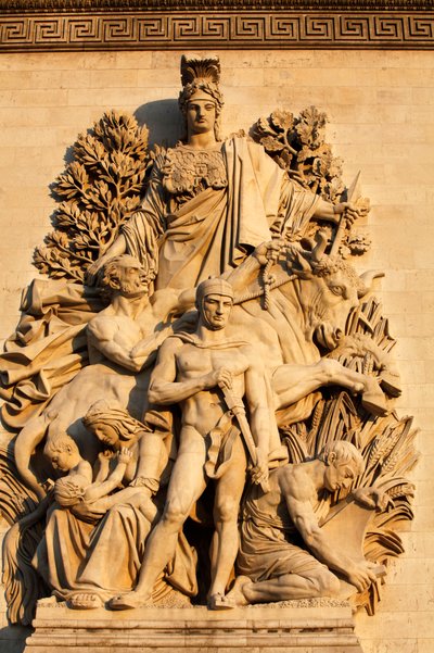 Arc de Triomphe Sculpture: The Triumph by Antoine Etex, Paris, France by Unbekannt