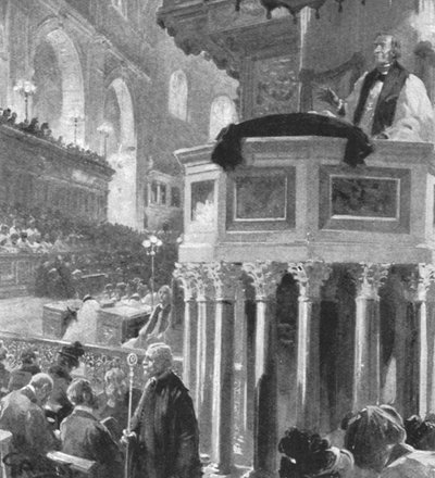 Archbishop of Canterbury Preaching After Queen Victoria