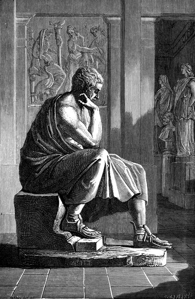 Aristotle 384-322 BC, Ancient Greek philosopher and scientist by Unbekannt