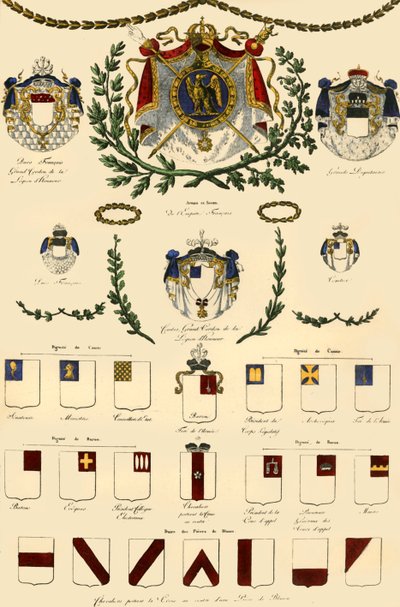 Arms of the French Empire and of the Imperial Nobility by Unbekannt