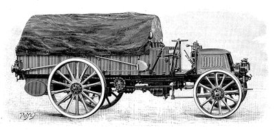 Army Truck by Daimler, 1904 by Unbekannt