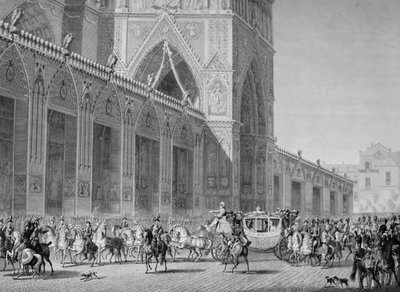 Arrival at Notre Dame, 2nd December, 1804 by Unbekannt