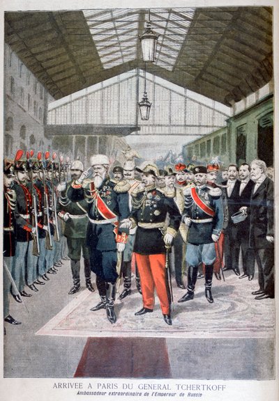 Arrival of General Tchertkoff Chertkov, Russian Ambassador to France, Paris by Unbekannt