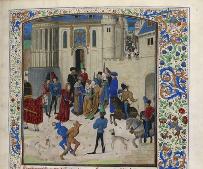 Arrival of Isabeau de Bavaria in Paris, ca 1470-1475 by Unbekannt
