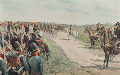Arrival of Napoleon Among The Bavarians and Saxons, 1896 by Unbekannt