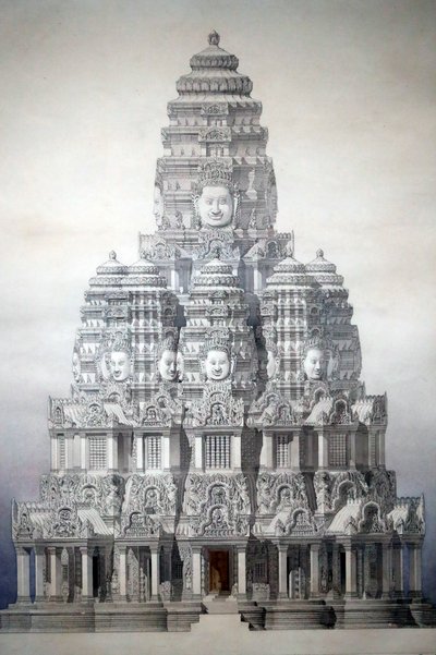 Restoration of the Central Tower of the Bayon, Cambodia by Unbekannt