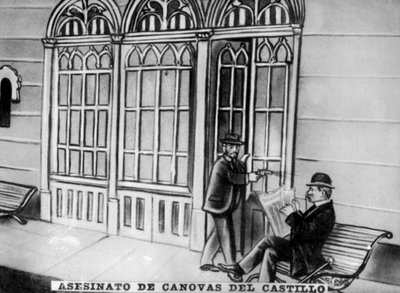 Assassination of Antonio Cánovas del Castillo, 1897 by Unbekannt