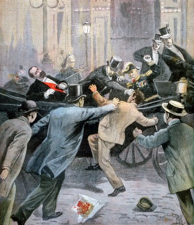 Assassination of Marie François Sadi Carnot, President of the French Third Republic by Unbekannt