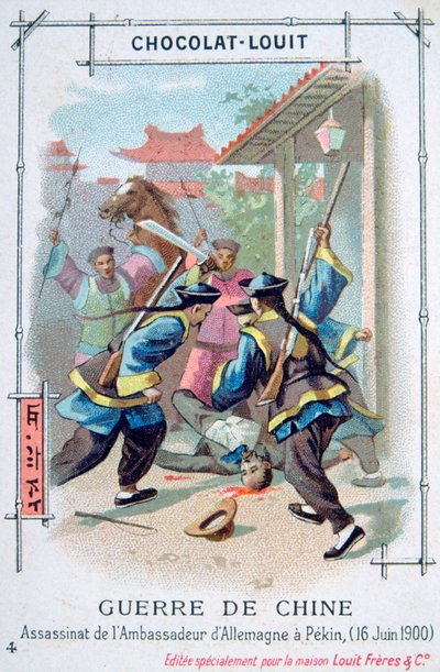 Assassination of the German Ambassador in Peking, Boxer Rebellion, China, 16 June 1900 by Unbekannt