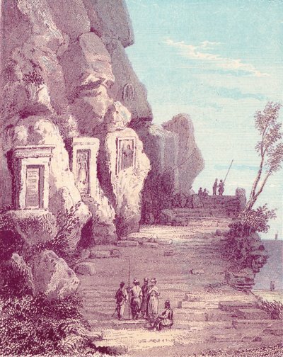 Assyrian Sculpture at the Nahr El Kelb or Dog River, c19th century by Unbekannt