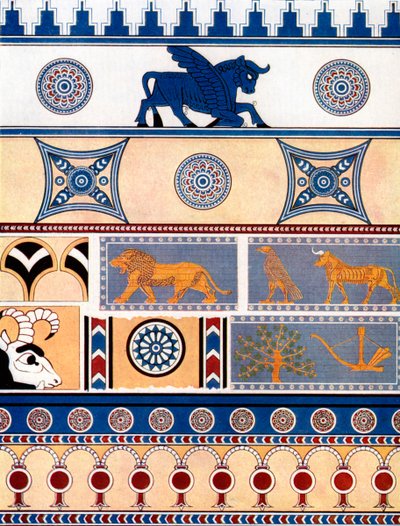 Assyrian Brick and Tile Design by Unbekannt