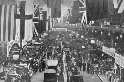 At an Automobile Exhibition, Agricultural Hall, Islington, London by Unbekannt