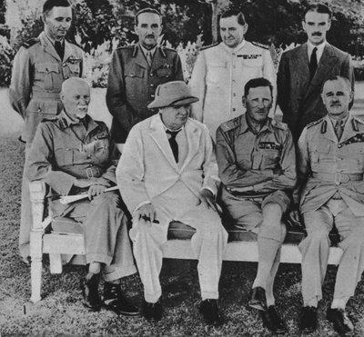 At the Front in Egypt: Mr. Churchill in Cairo with Members of the Middle East War Council by Unbekannt