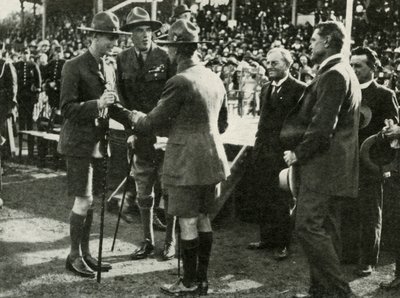 At the Parade of Boy Scouts and Girl Guides, Adelaide, Australia by Unbekannt