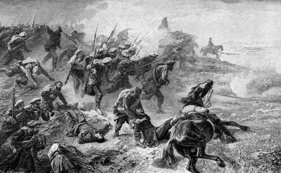 Attack of Basque Carlists during the revolt of 1872-1876, 1902 by Unbekannt