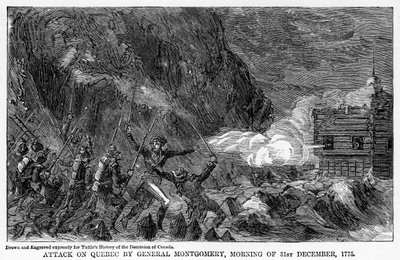 Attack on Quebec by General Montgomery, Morning of 31st December, 1755 by Unbekannt