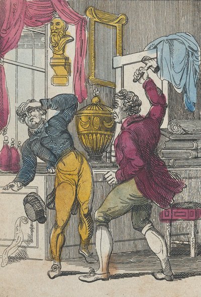Auctioneer & Lawyer, Auctioneer Knocking Down a Bad Lot, Early 19th Century by Unbekannt