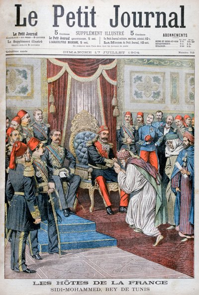 Audience with Muhammad IV al-Hadi, the Bey of Tunis, 1904 by Unbekannt
