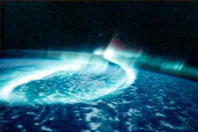 Aurora Borealis Northern Lights viewed from space by Unbekannt