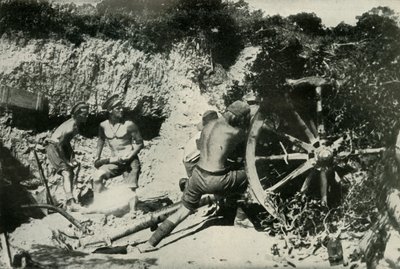 Australian Gunners on the Gallipoli Peninsula by Unbekannt