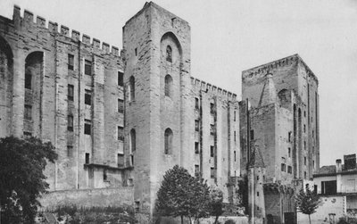 Avignon - Popes Palace St. Jean and Trouillas Towers West Front, c1925 by Unbekannt