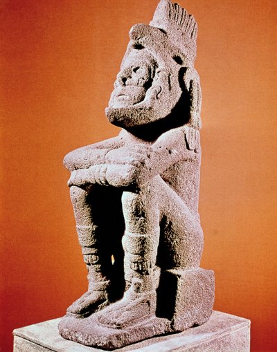 Aztec Sculpture of a Seated Male Figure, c1375-1521 by Unbekannt