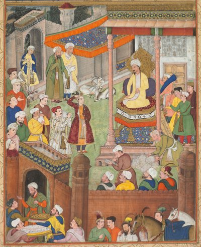 Babur Receives Booty and Humayun