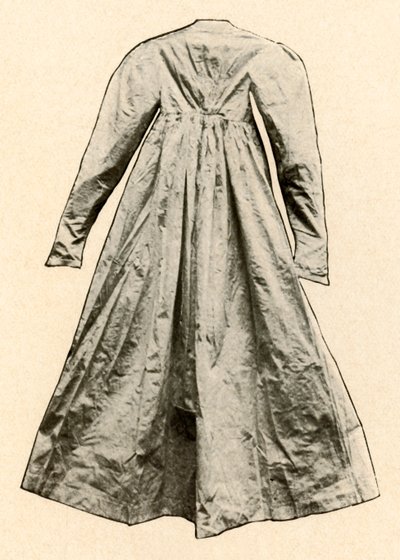 Back View of a Flying Josie, Worn in Pennsylvania, Late 18th Century by Unbekannt